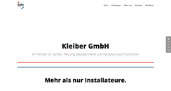 Desktop Screenshot of kleiber-sanitaer.de