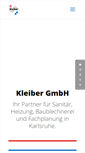 Mobile Screenshot of kleiber-sanitaer.de