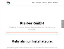 Tablet Screenshot of kleiber-sanitaer.de